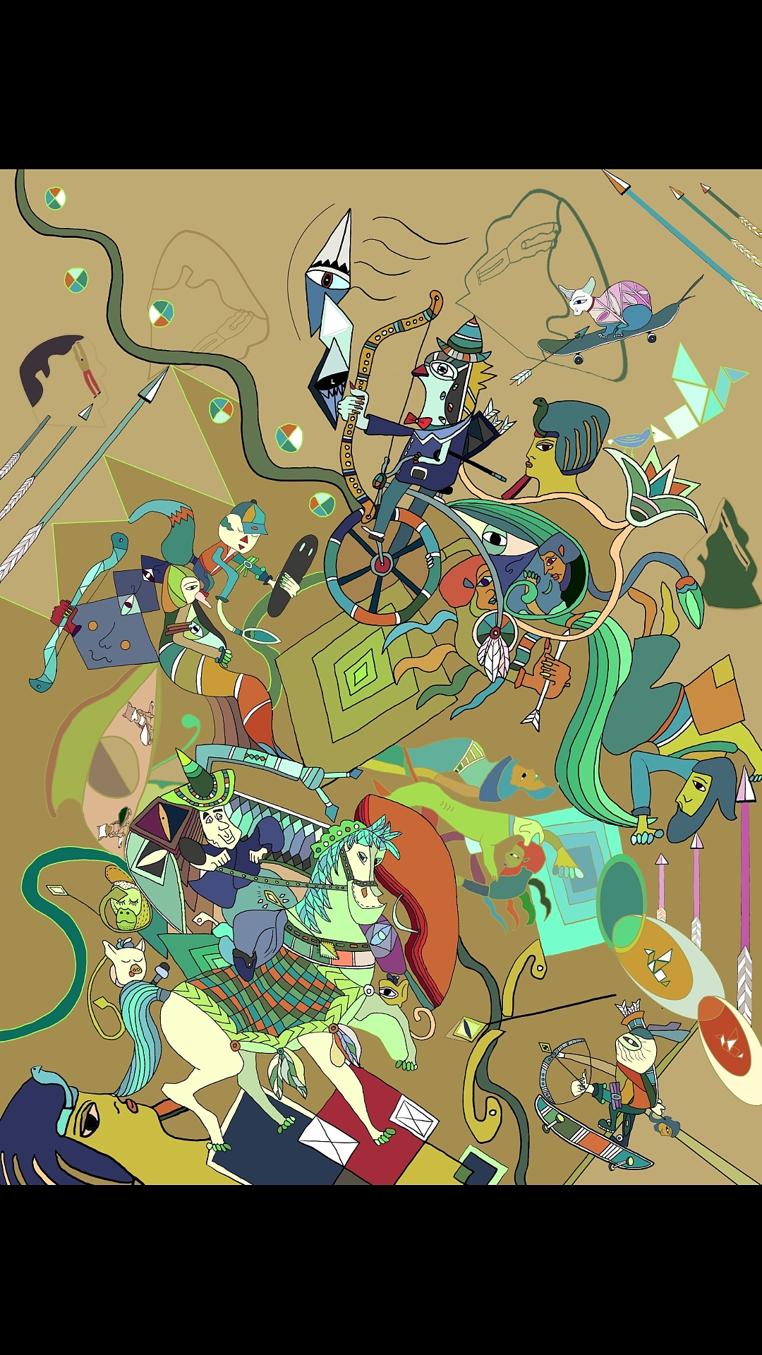 《箭射骑马人》（图ZMTMwODE2NzQ0） - 休闲/流行服饰 - 站酷设计师沈小六原创素材 - 站酷ZCOOL