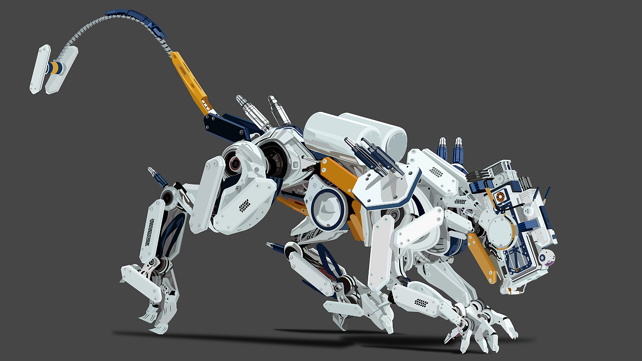 超写实绘画《机械奔跑》|ui|其他ui |墨卿mr_ink - 临摹作品 - 站酷