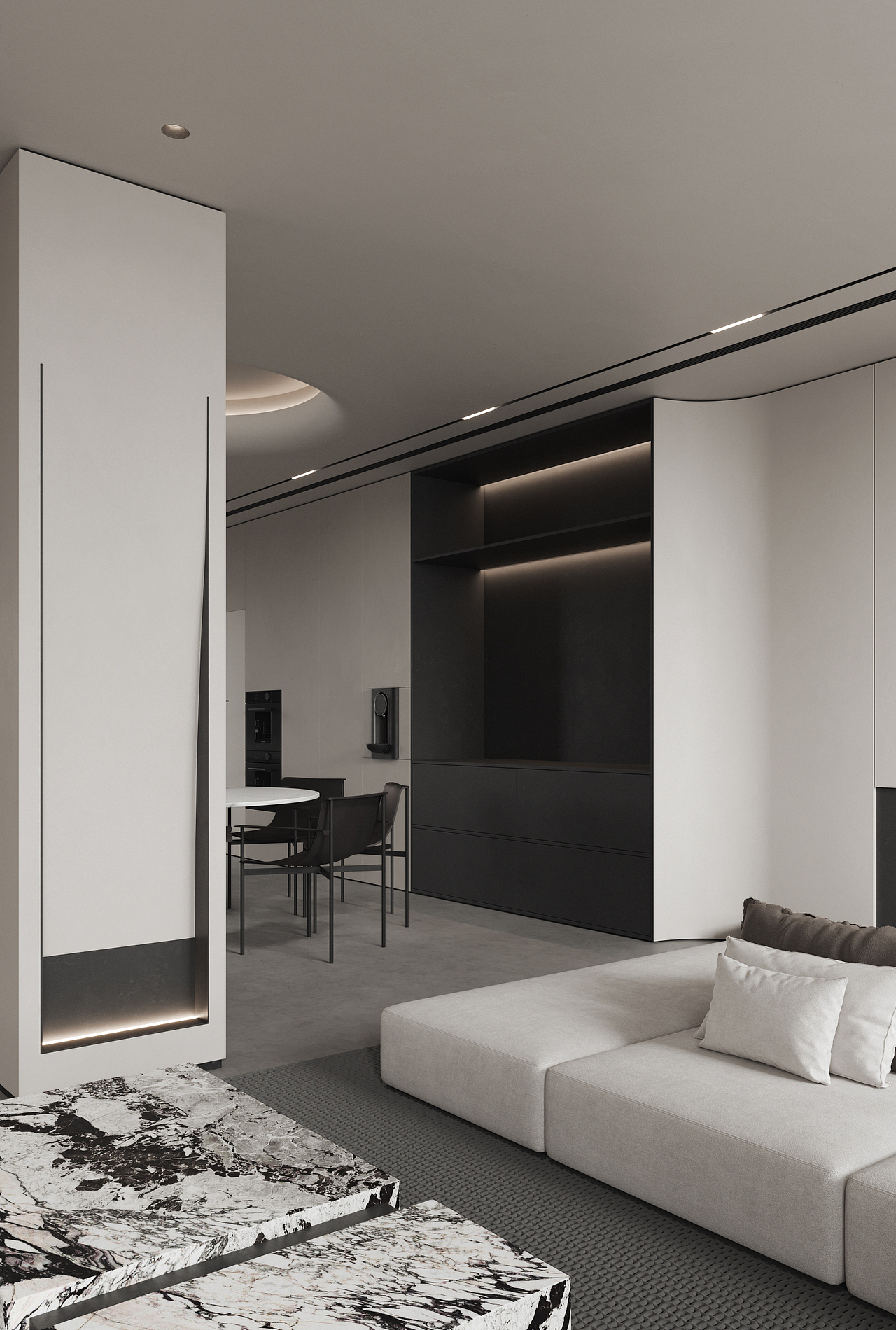 纳境视觉----现代简约别墅全套,这设计是真喜欢。