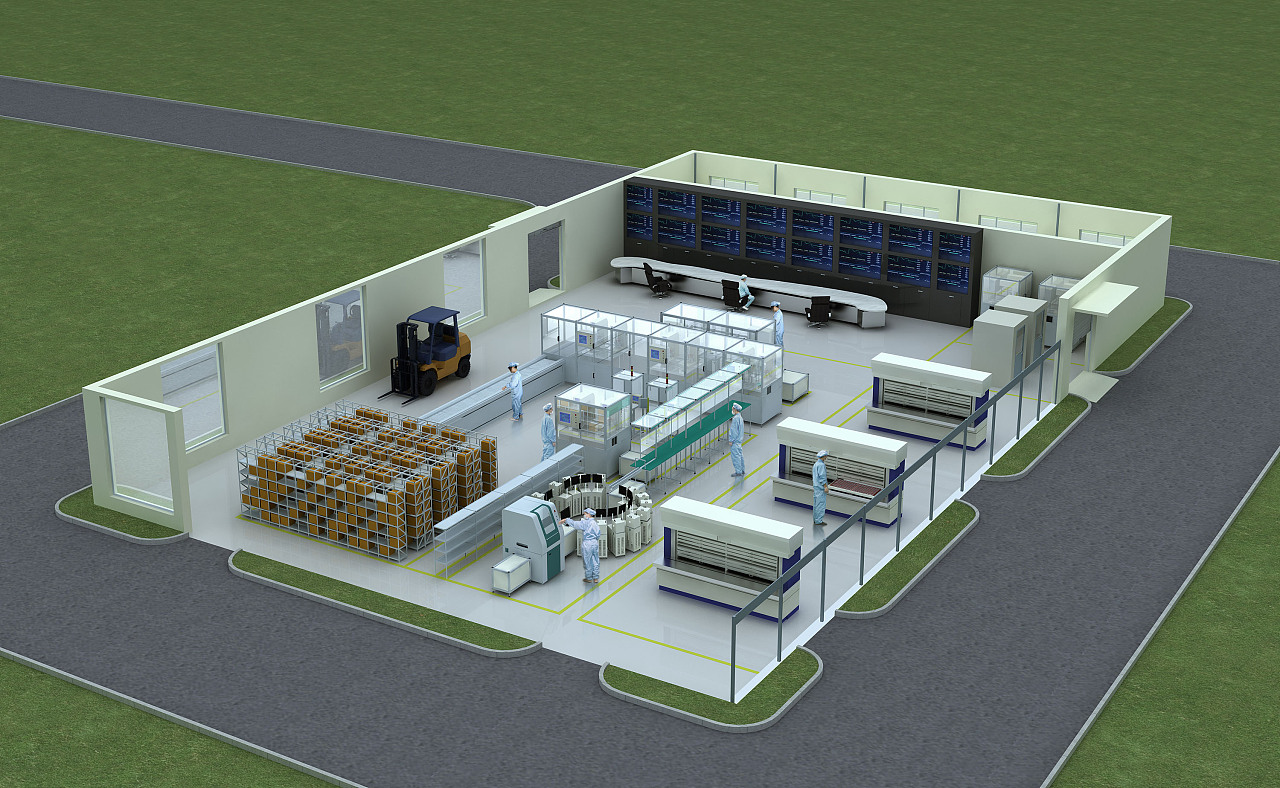 流水线效果图|三维|建筑/空间|mcart - 原创作品 - 站酷 (zcool)