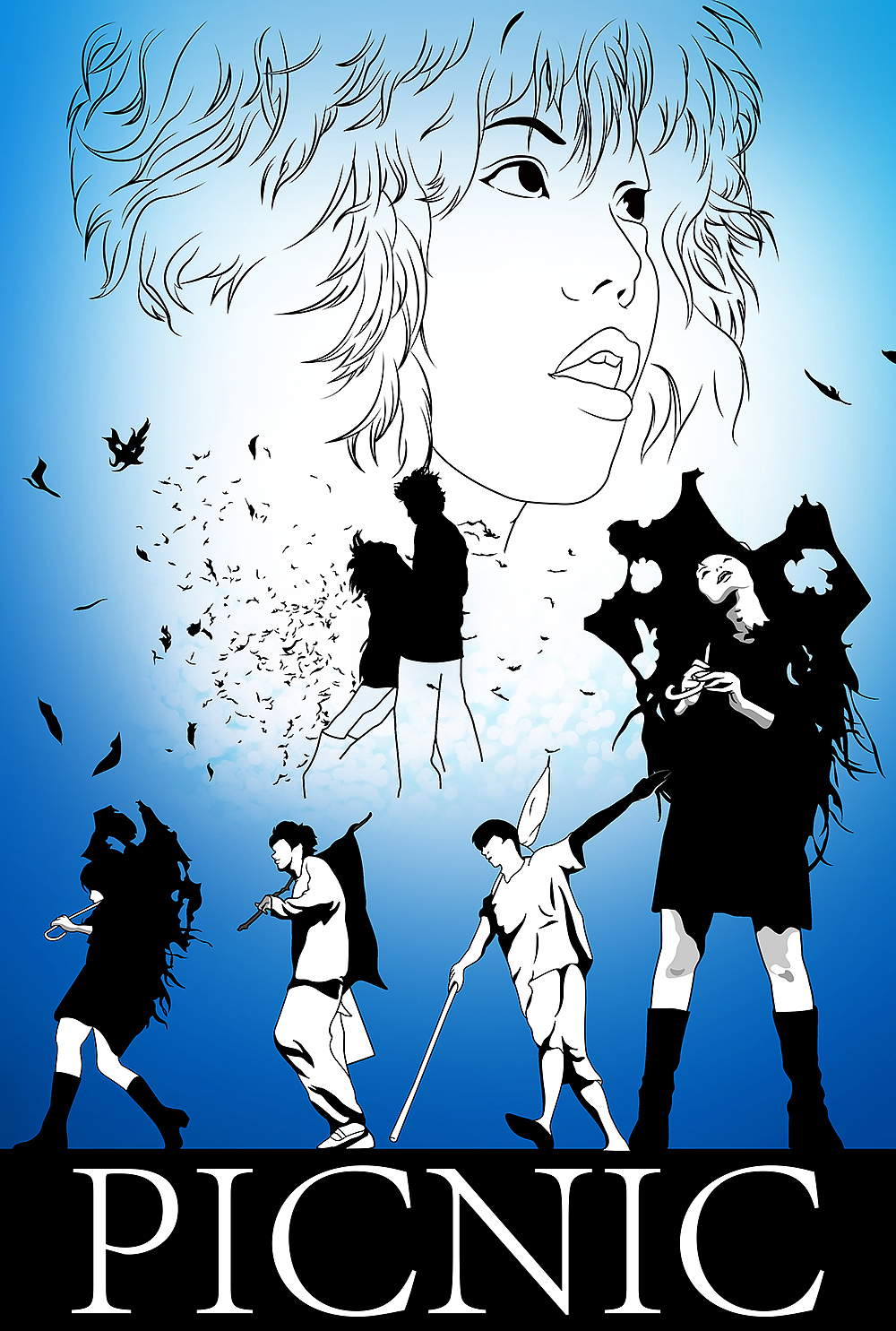 燕尾蝶/梦旅人岩井俊二-电影插画习作（图ZMjAxNTIyMjg4） - 创作习作 - 站酷设计师申森森原创素材 - 站酷ZCOOL