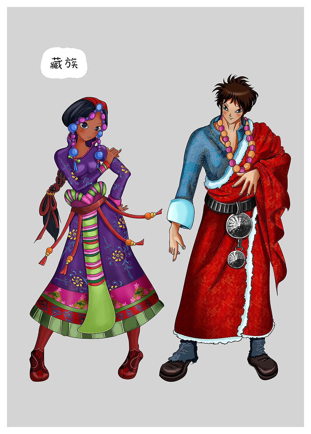 一组民族服饰效果图深圳/设计爱好者/8年前/794浏览shuangs_cn