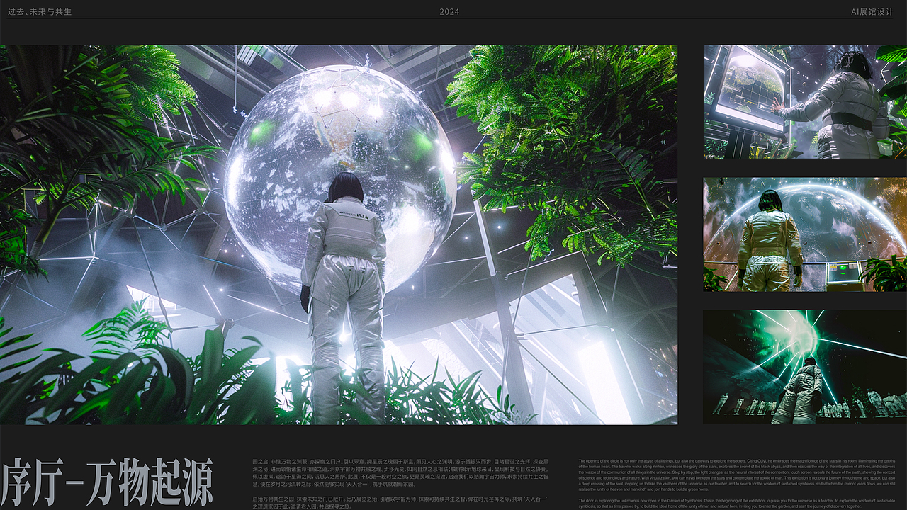 「过去、未来与共生」AI展馆创作（图ZMzY2NzQwMzEy） - 场景 - 站酷设计师NamedVeniceBixch原创素材 - 站酷ZCOOL