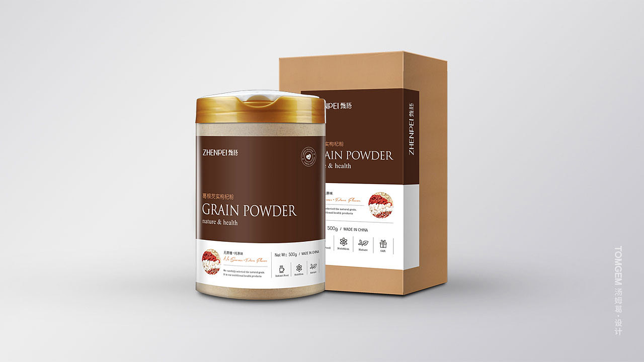 五谷粉包装设计/代餐粉/食品包装设计--汤姆葛品牌设计