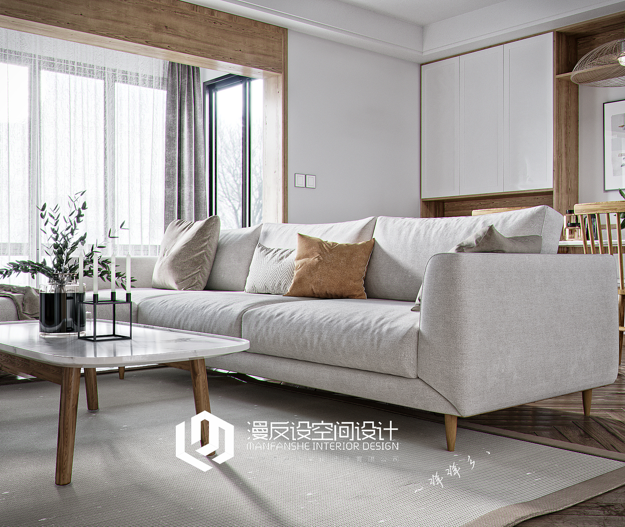 日常搬砖系列-北欧客餐厅（图ZMTY2NzA4NDQw） - 家装设计 - 站酷设计师漫反设丨洋洋彡丶原创素材 - 站酷ZCOOL