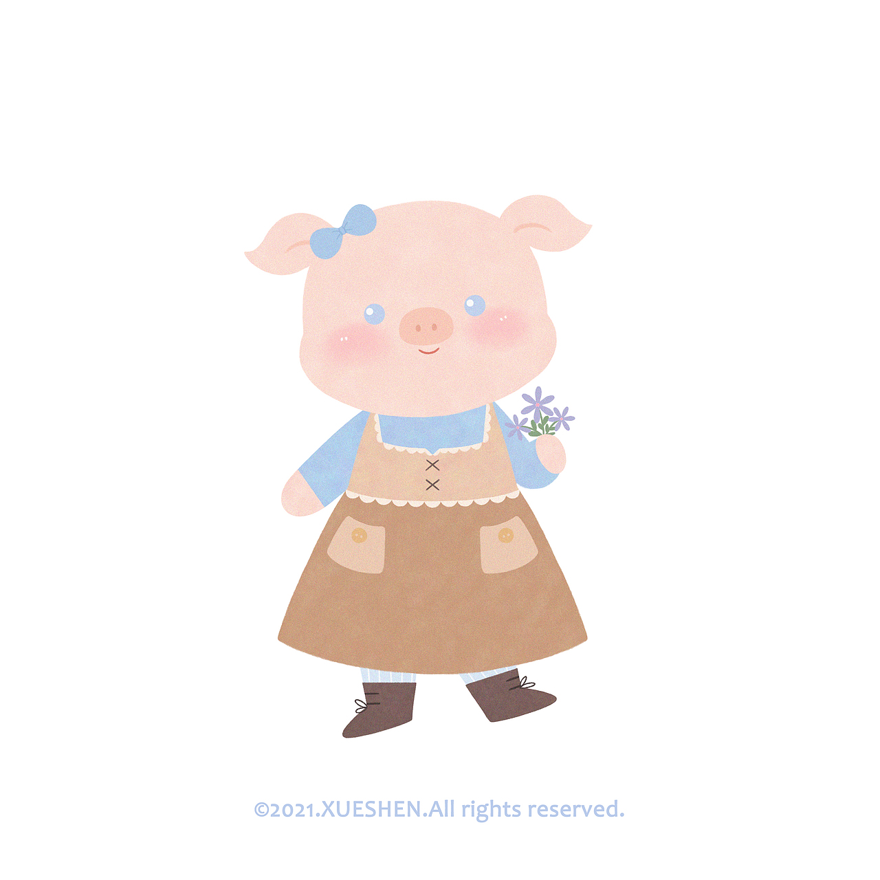 一组小动物拟人