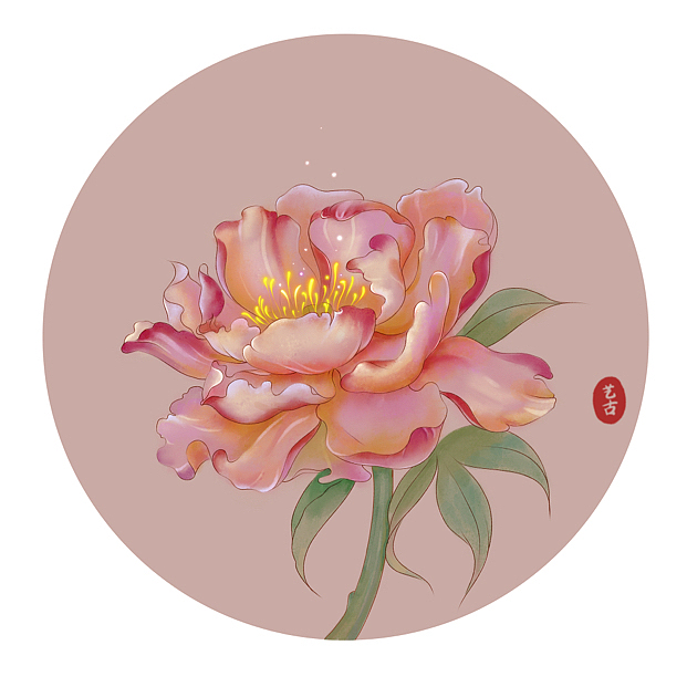 iPad画画——芍药