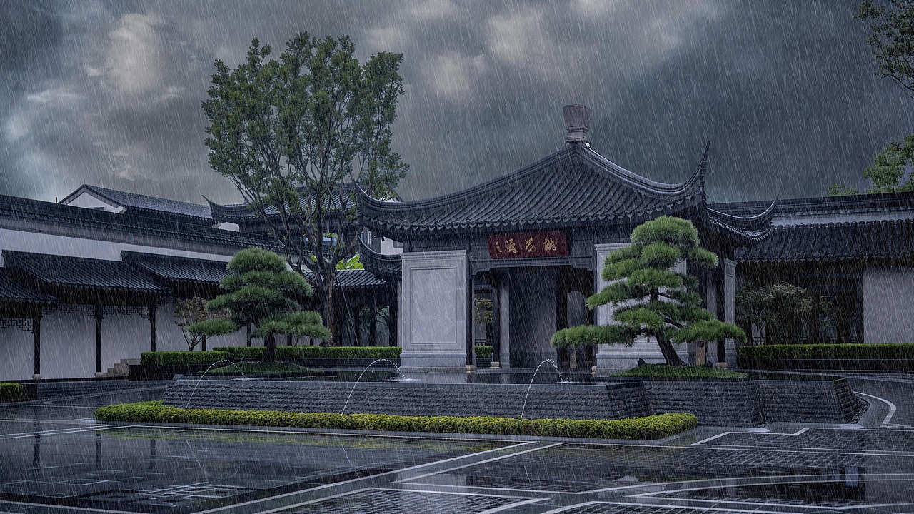 融创桃花源·春雨（图ZMjg2NTcyOTk2） - 环境/建筑摄影 - 站酷设计师熊欢建筑摄影原创素材 - 站酷ZCOOL