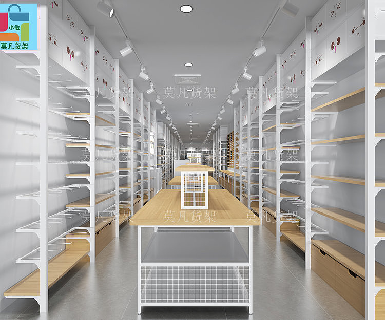 莫凡货架实力厂家-呼和浩特小精品店货架可整店输出