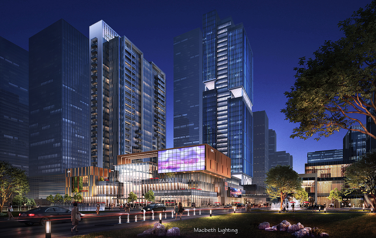 6~7月 商务楼宇夜景灯光设计风云~~