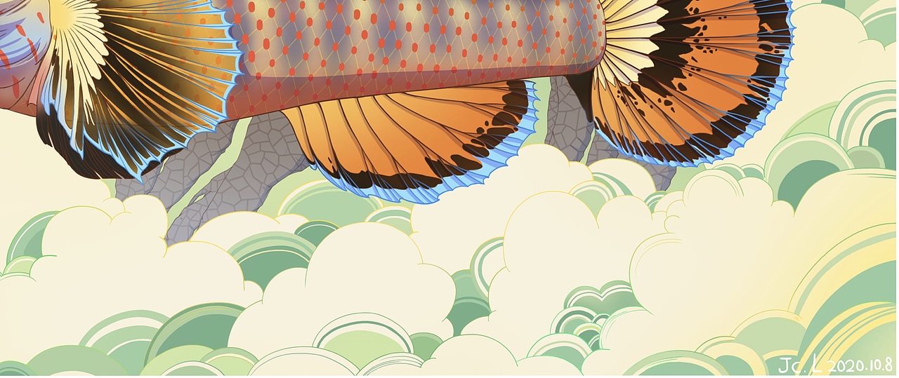 大吻虾虎鱼（图ZMjI3NjI2NDAw） - 艺术插画 - 站酷设计师喵喵LC原创素材 - 站酷ZCOOL