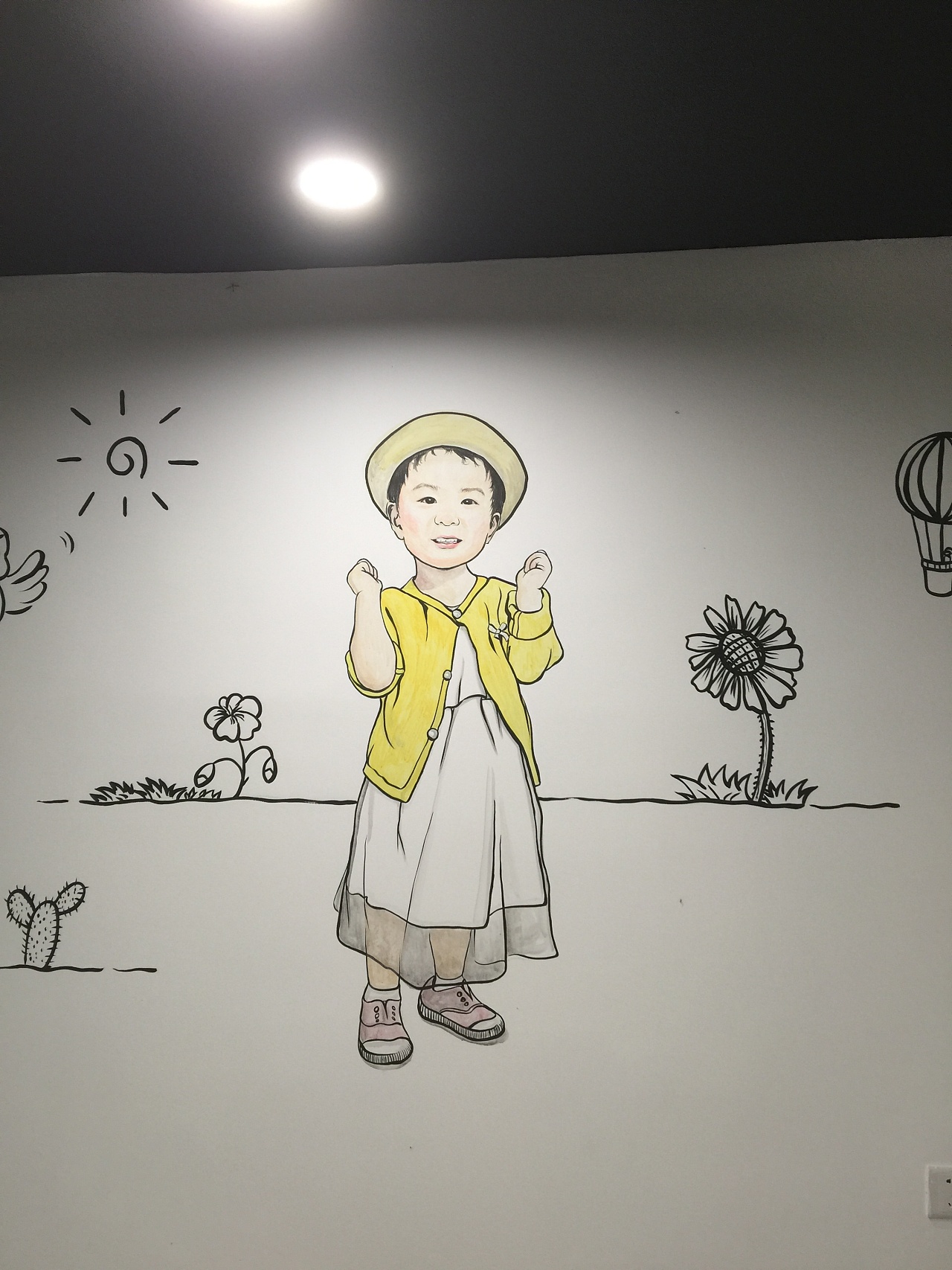 原创作品小女孩墙绘石家庄|艺术工作者匠心彩绘刘海乐登录 / 注册