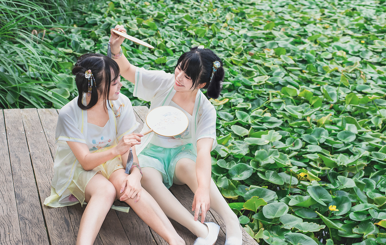 汉元素人像·夏荷轻趣（图ZMTQyMTMzMzI4） - 人像摄影 - 站酷设计师匕首冰凉原创素材 - 站酷ZCOOL