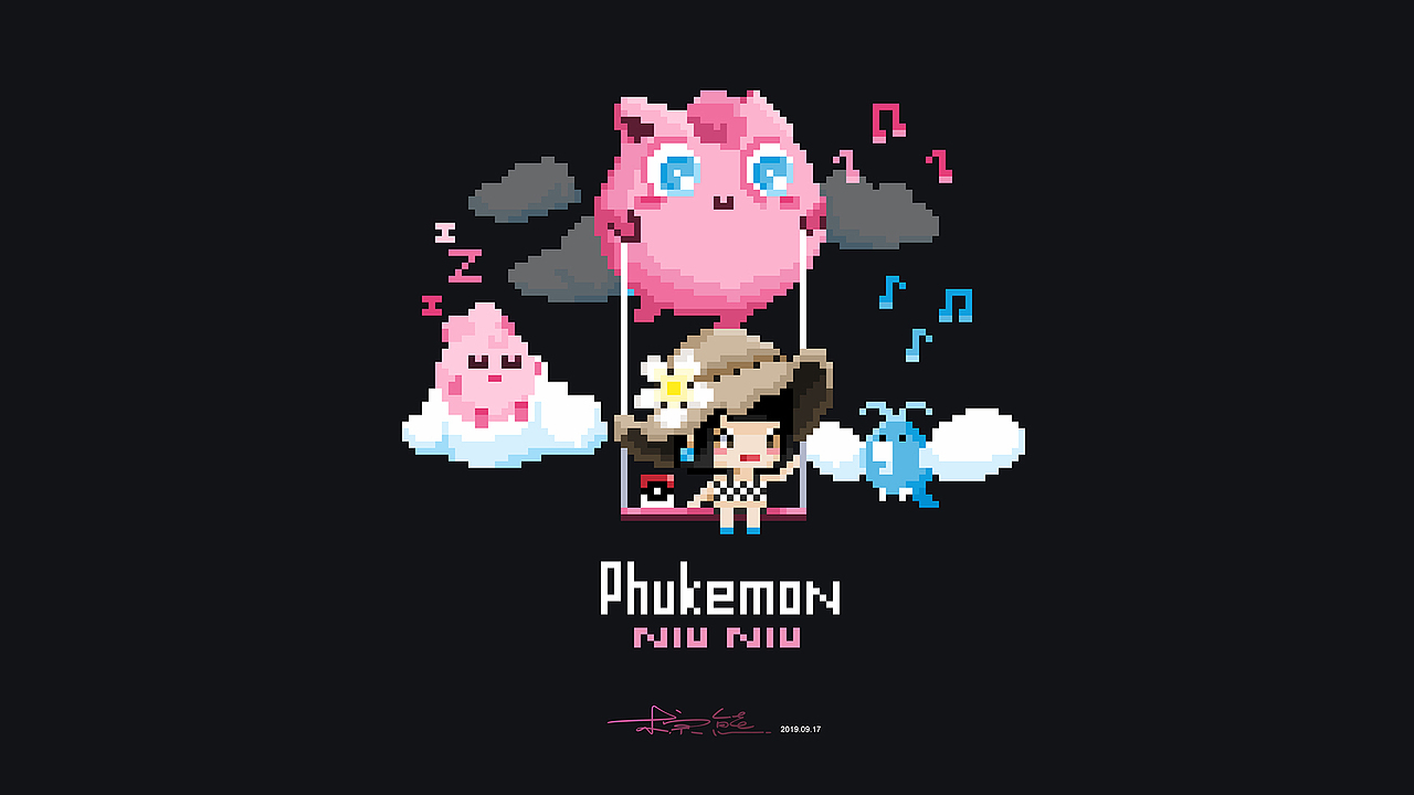 普吉岛的宝可梦-Phukemon像素画（图ZMTc3NzY3Mjgw） - 像素画 - 站酷设计师棕熊不是熊原创素材 - 站酷ZCOOL