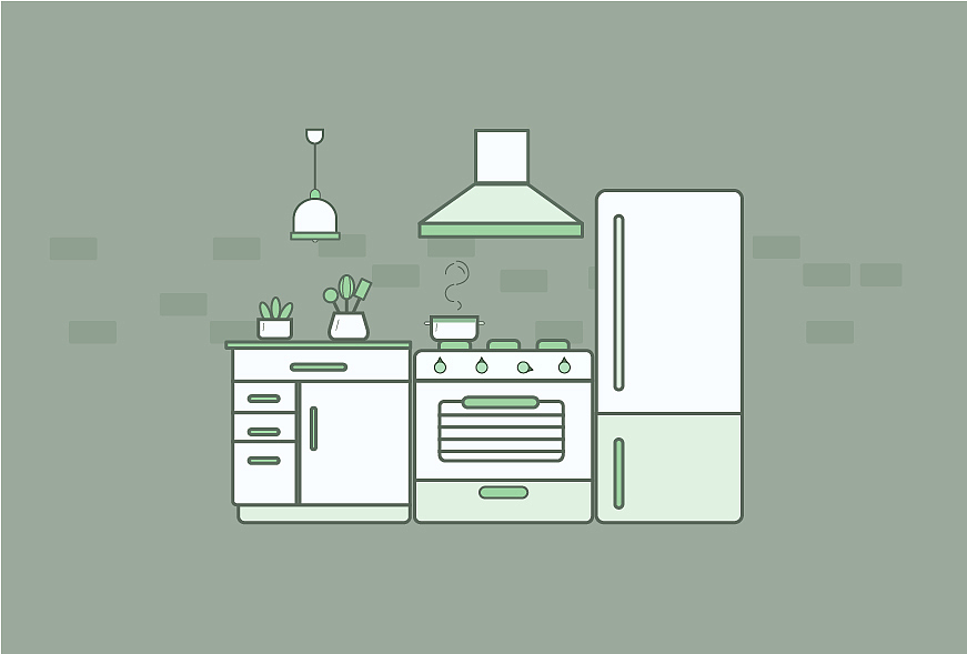 厨房插画（图ZMjM2MzEwMzUy） - 创作习作 - 站酷设计师宏仔咯原创素材 - 站酷ZCOOL