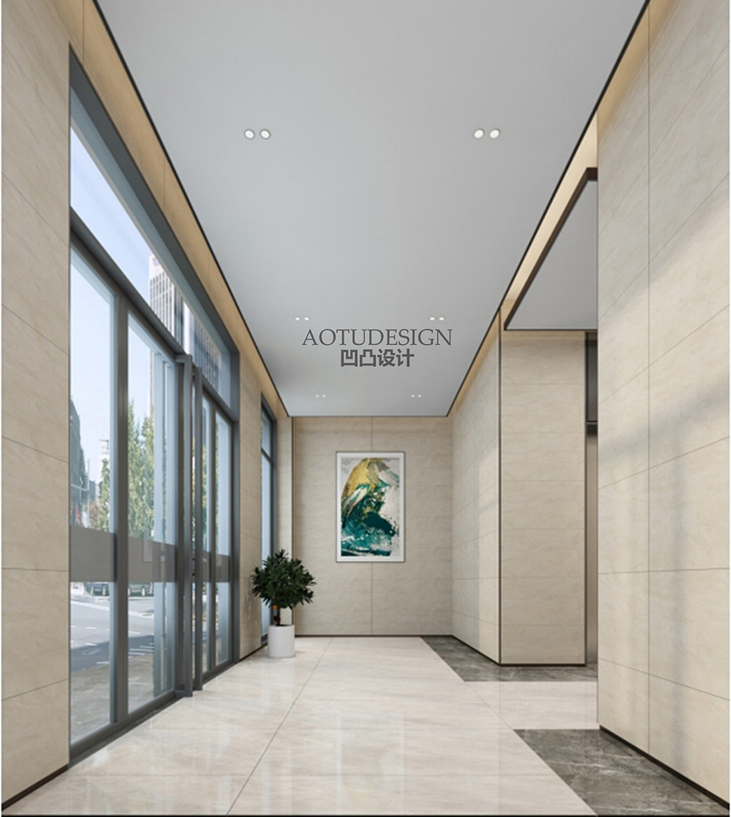 荣邦城东区单元楼公区设计