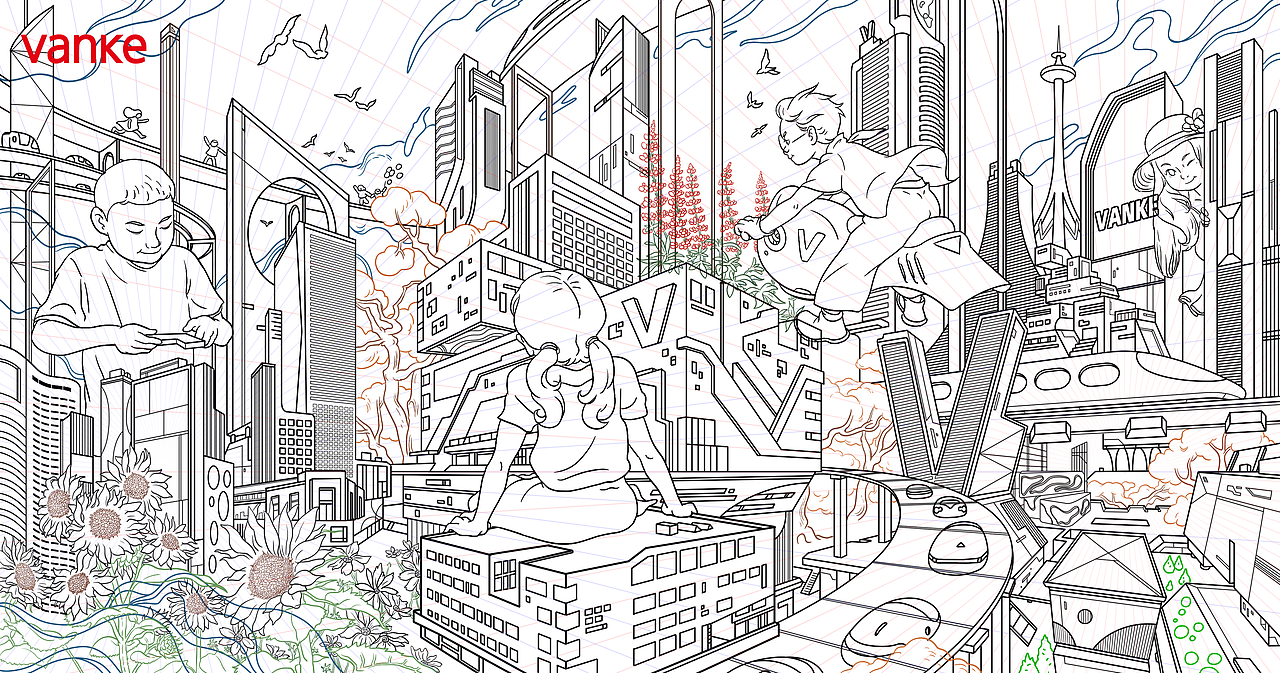 大城里的小朋友（图ZMjUwNjIyNzY4） - 商业插画 - 站酷设计师GENNNNNN原创素材 - 站酷ZCOOL