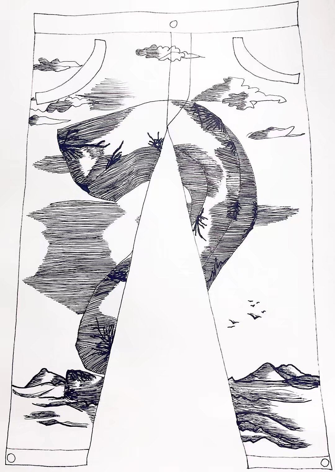 小修手绘夏季男女装、秋季男女装设计