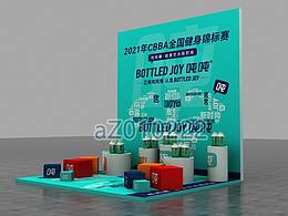 健身比賽美陳點位設(shè)計3D效果圖