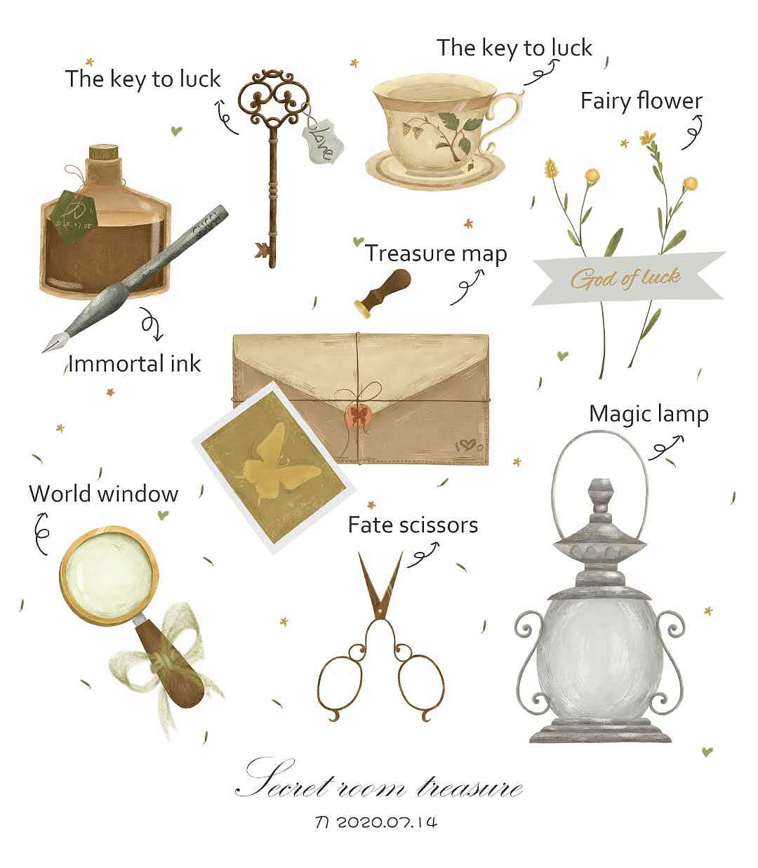 小物件（圖ZMjI3NDgxMzcy） - 兒童插畫 - 站酷設(shè)計師嗨皮刀原創(chuàng)素材 - 站酷ZCOOL