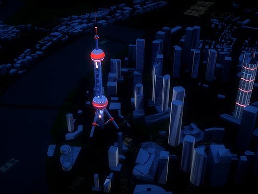 上海-C4D（个人主页-ZNTI4MTQ1NDA=） - 场景 - 站酷设计师灰牛哞哞原创素材 - 站酷ZCOOL