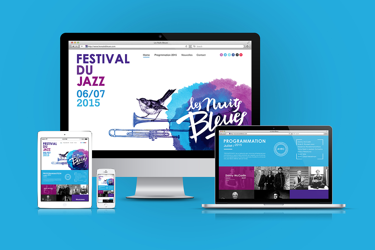 Les Nuits Bleues/ Festival du Jazz(图ZMjUzNDI4MDA=) - 品牌 - 站酷设计师Niico原创素材 - 站酷ZCOOL