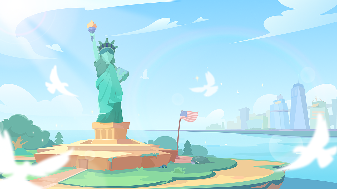 扁平插画，场景插画（图ZMjkyODYxMDg0） - 游戏原画 - 站酷设计师Suan甸甸原创素材 - 站酷ZCOOL