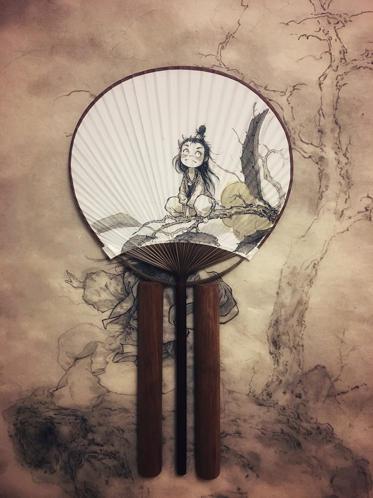 扇子 起风堂（图ZMjE3MzgwMDky） - 绘画 - 站酷设计师qy6100原创素材 - 站酷ZCOOL