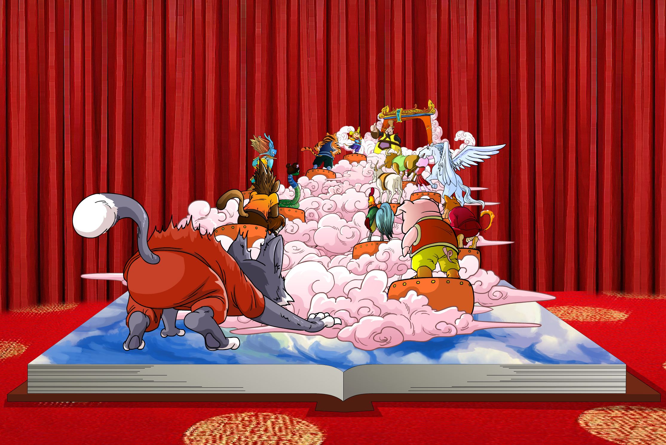 2020年北京卡酷少儿春晚片头美术概念设计