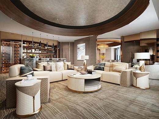 工装洽谈区效果图案例