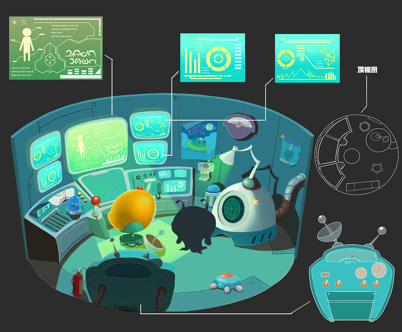 猪猪侠11部 室内场景设计（图ZMjYwMzgyNTQw） - 动画片 - 站酷设计师小熊帽瑞恩原创素材 - 站酷ZCOOL