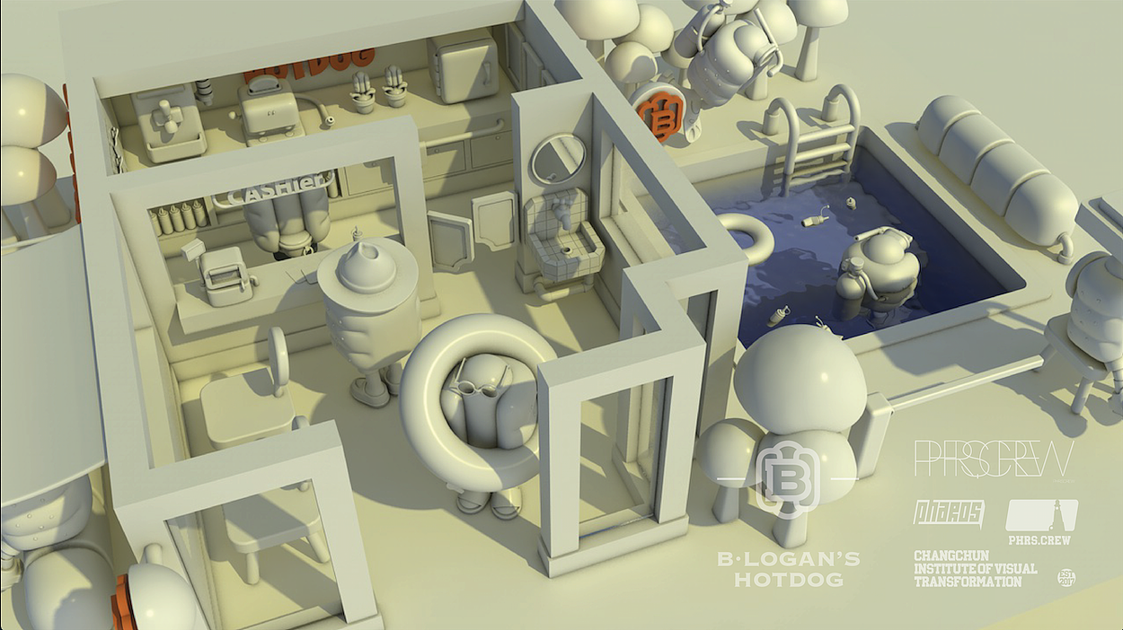 【布雷的热狗】IP卡通形象3D图海报（图ZMjYzMTQyNzAw） - IP形象 - 站酷设计师LeiLei_原创素材 - 站酷ZCOOL