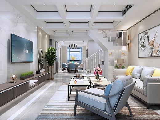 泰安山语观邸装修 | 现代轻奢风 184m² 装修效果图
