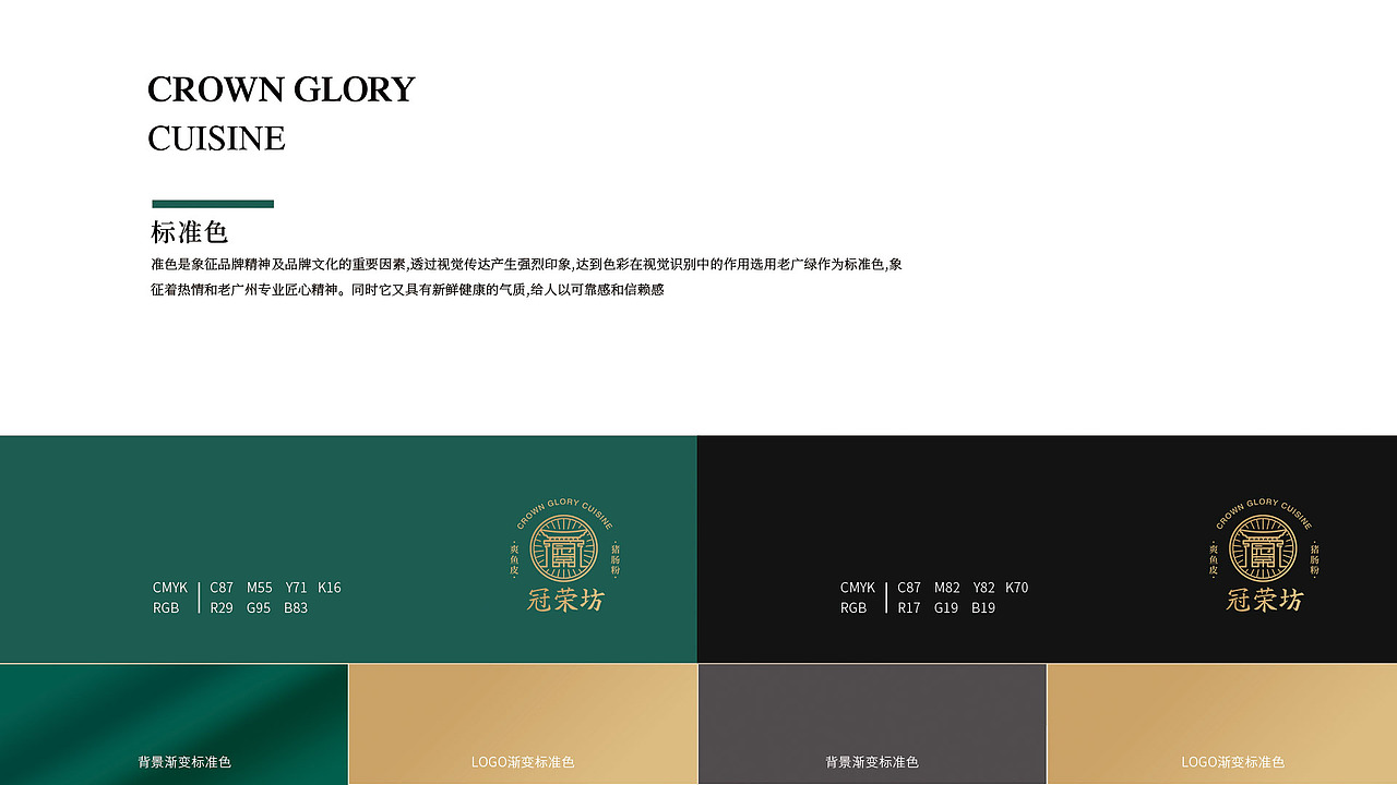 餐饮VI 冠荣坊餐饮品牌VI设计