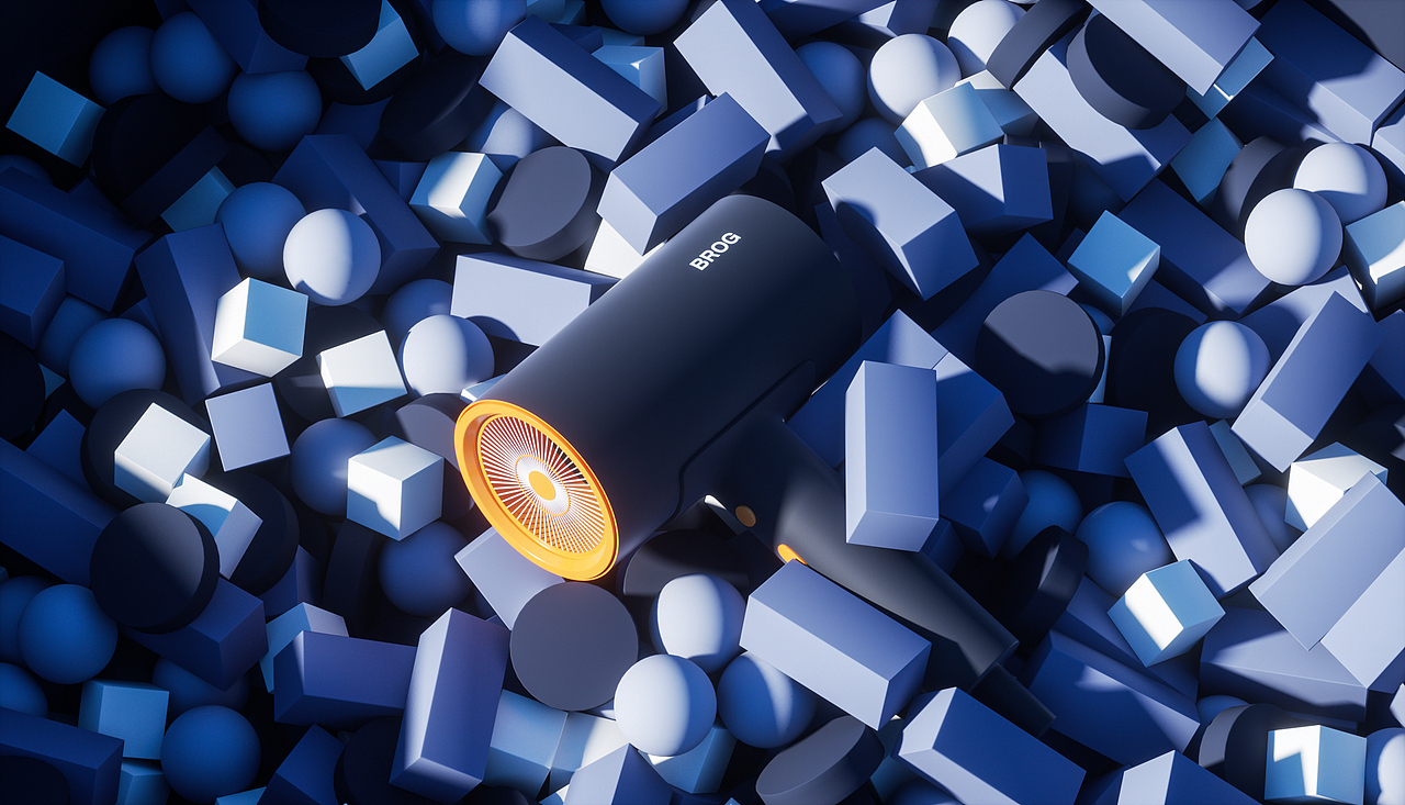 吹风机渲染（图ZMjYzMTkwMzIw） - 产品 - 站酷设计师倪林原创素材 - 站酷ZCOOL