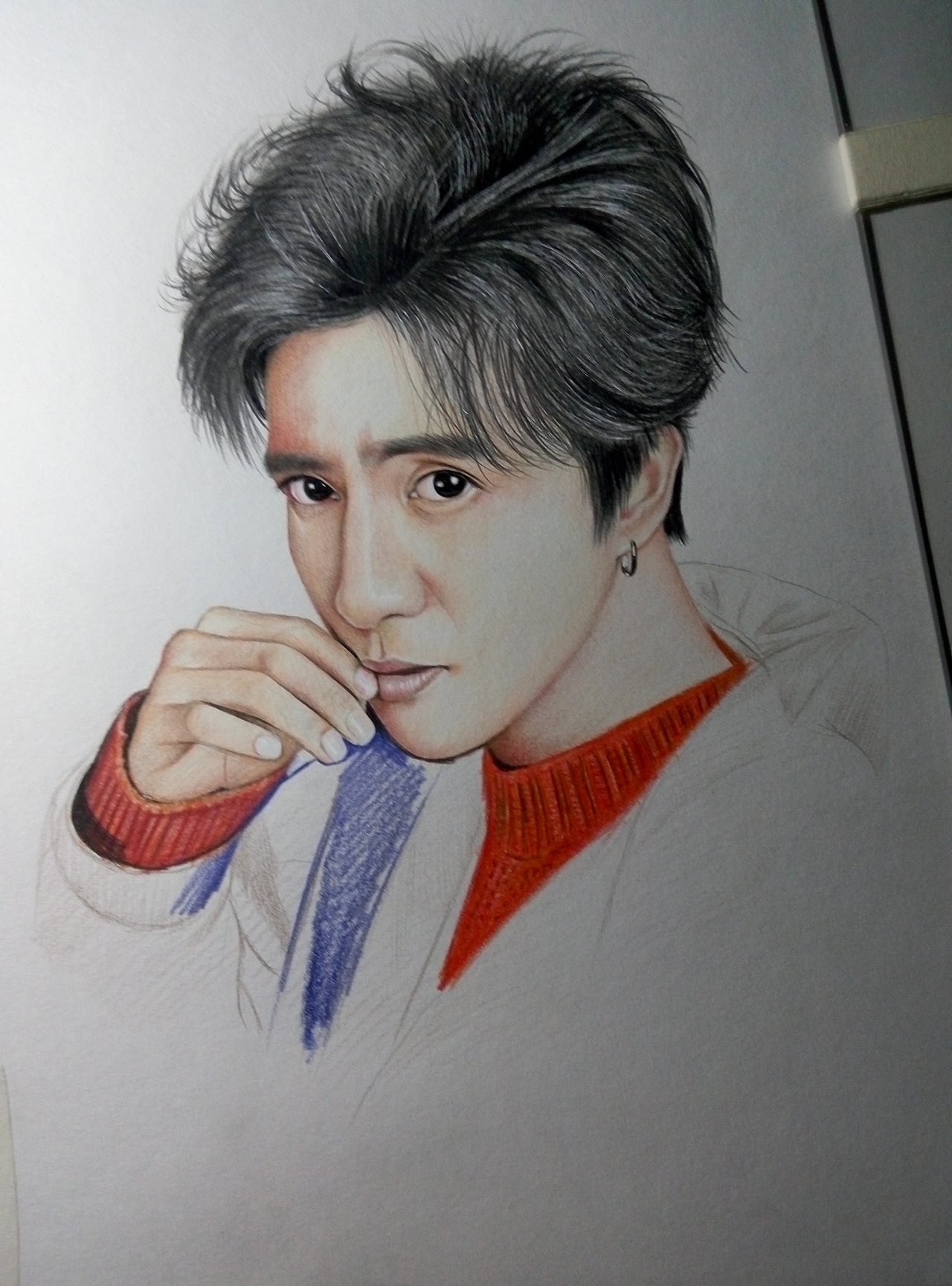 手绘薛之谦彩铅肖像（图ZNTUxMjg5NjQ=） - 绘画 - 站酷设计师曙光的画原创素材 - 站酷ZCOOL