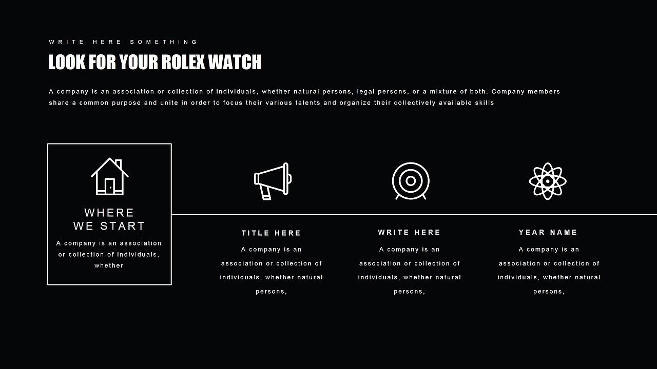 高端Rolex劳力士手表腕表宣传推广PPT模板（图ZNzgxMDMxMDQ=） - PPT/Keynote - 站酷设计师MASEFAT工作室原创素材 - 站酷ZCOOL