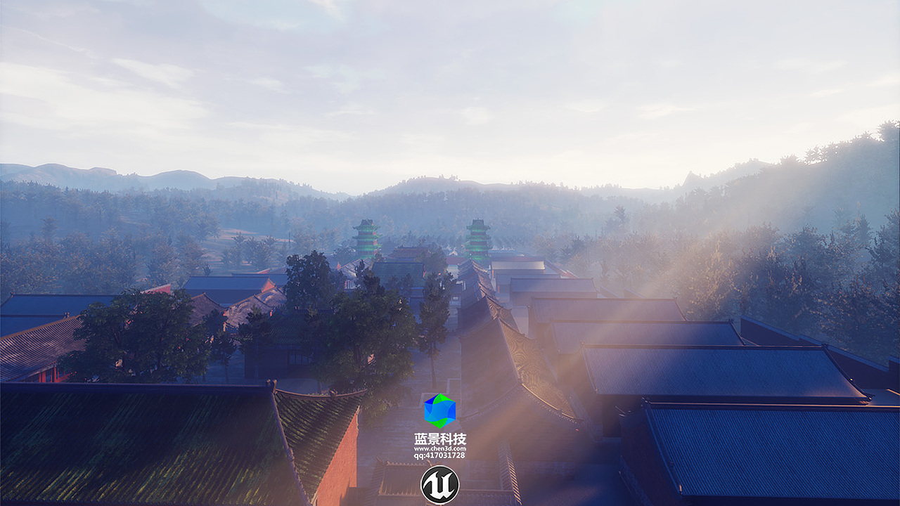 古建虚拟现实 古建vr 虚拟现实 虚幻4制作 ue4（图ZMTMyNTYwNTQ4） - 场景 - 站酷设计师蓝景科技元宇宙原创素材 - 站酷ZCOOL