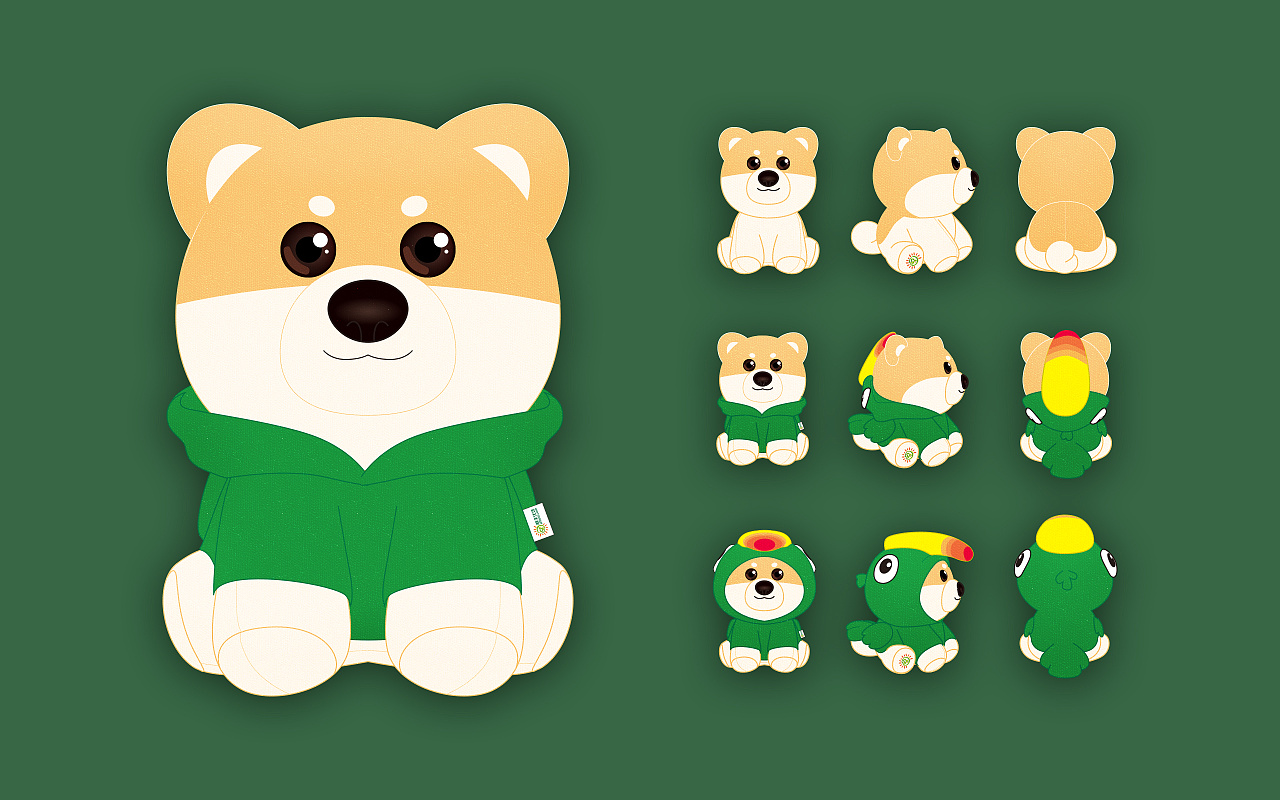 顺丰狗年公仔设计