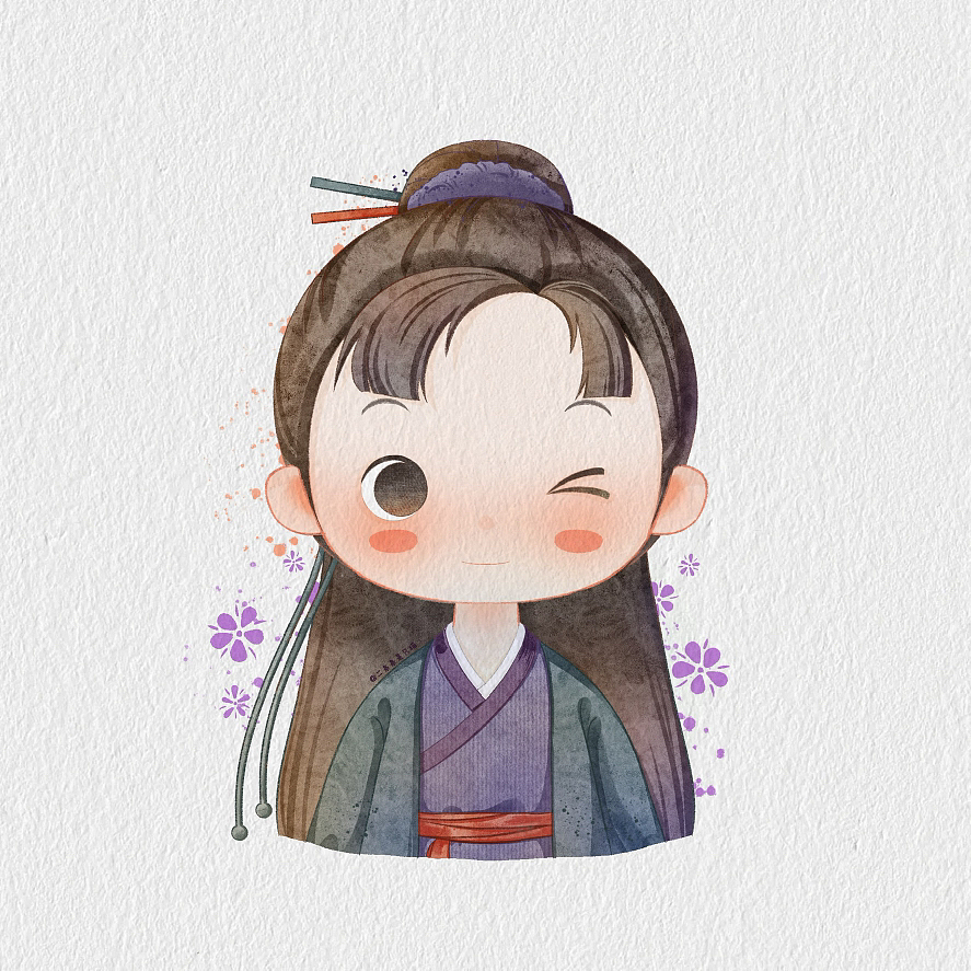 【武林外传】q版人物水彩头像