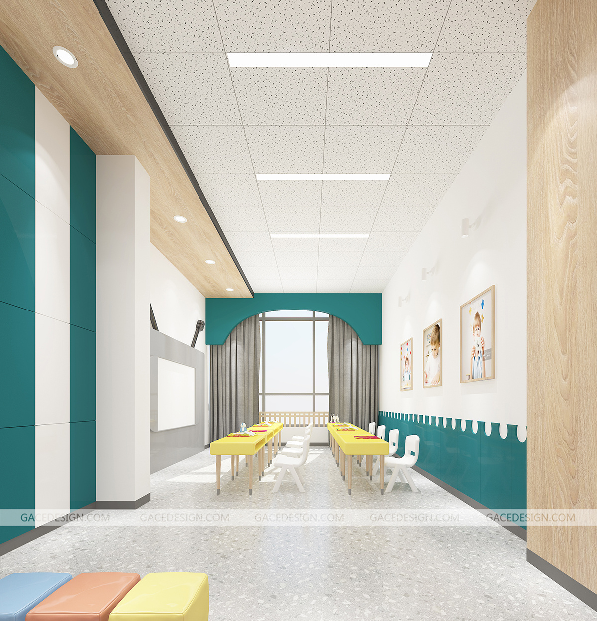 成都市第三十八幼儿园美术室空间设计|空间|室内设计|晨野设计 - 原创作品 - 站酷 (ZCOOL)