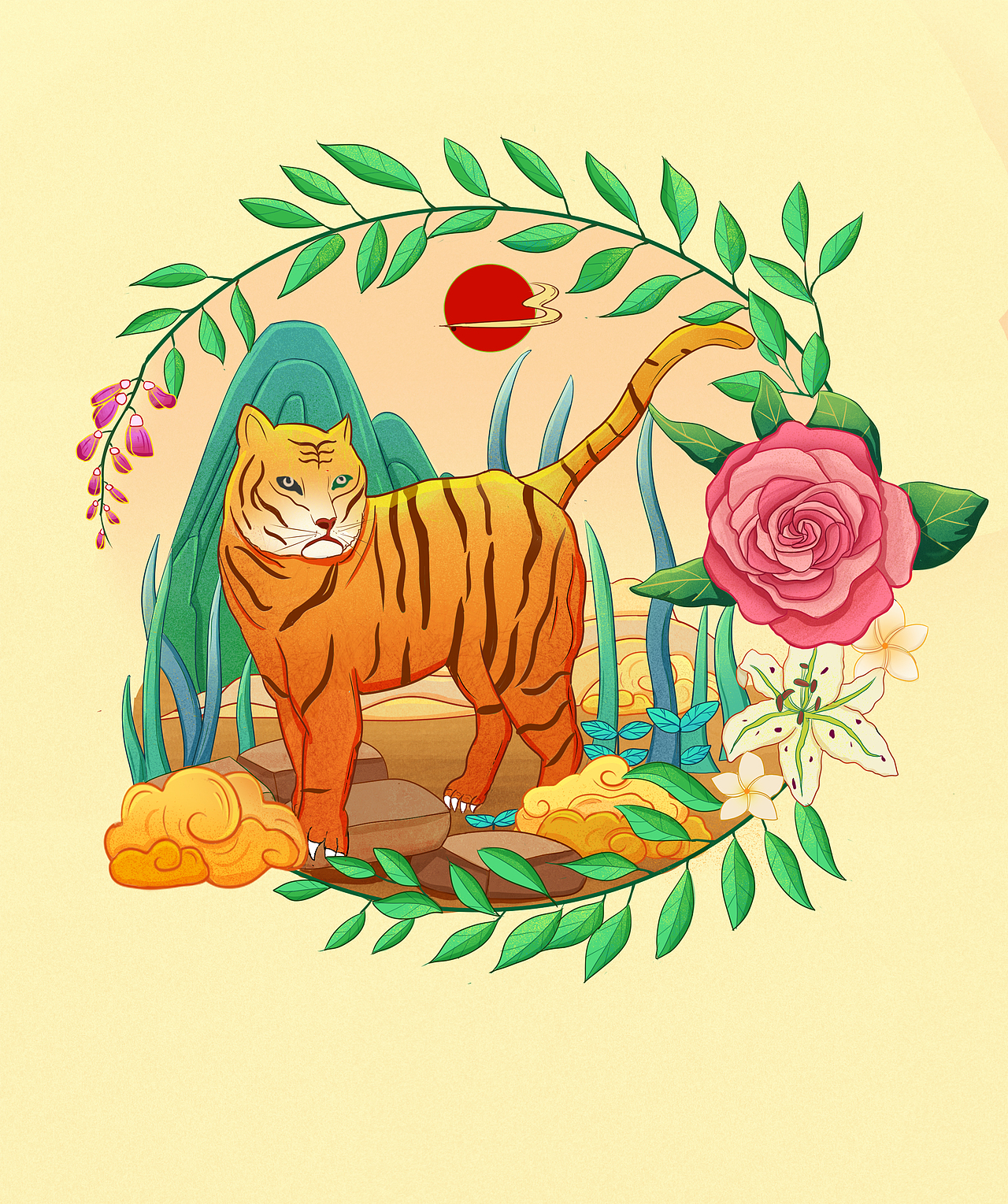国风系列插画（图ZMjgwOTE5NTQw） - 商业插画 - 站酷设计师灯宝原创素材 - 站酷ZCOOL