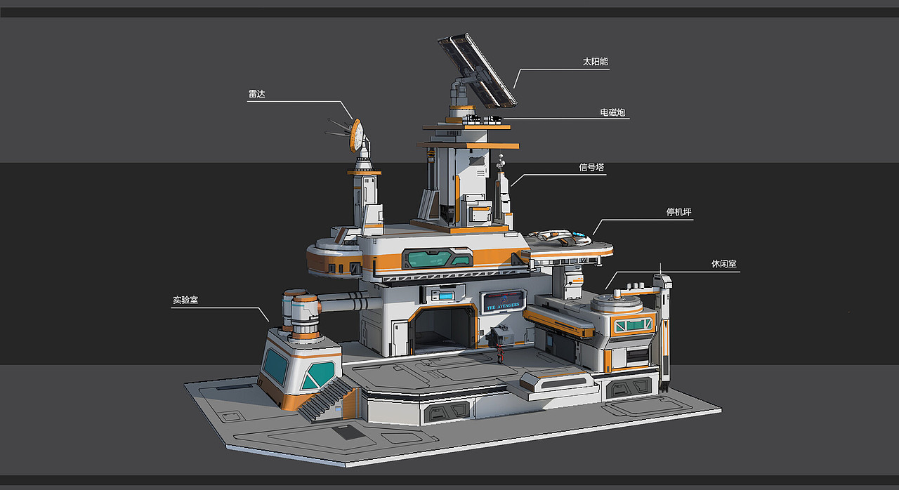 科幻基地（图ZMjU3NzU1Njgw） - 游戏原画 - 站酷设计师剑佛分说原创素材 - 站酷ZCOOL