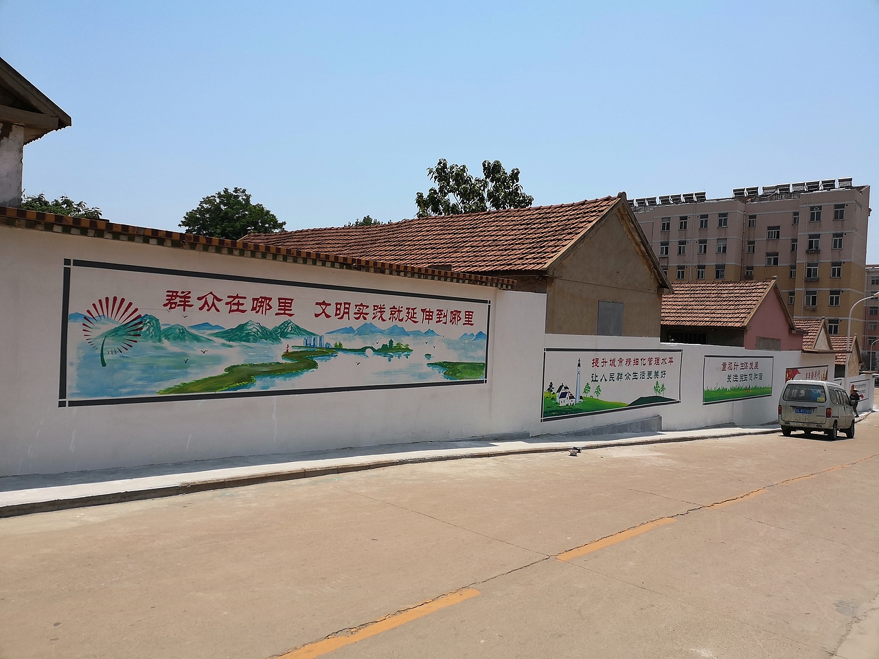 日照文化墙壁画,手绘墙,幼儿园彩绘,墙体彩绘,景观