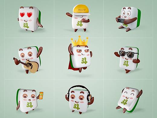 麻將C4D形象（個(gè)人主頁(yè)-ZNTc4MTUxOTY=） - IP形象 - 站酷設(shè)計(jì)師3anGuan原創(chuàng)素材 - 站酷ZCOOL