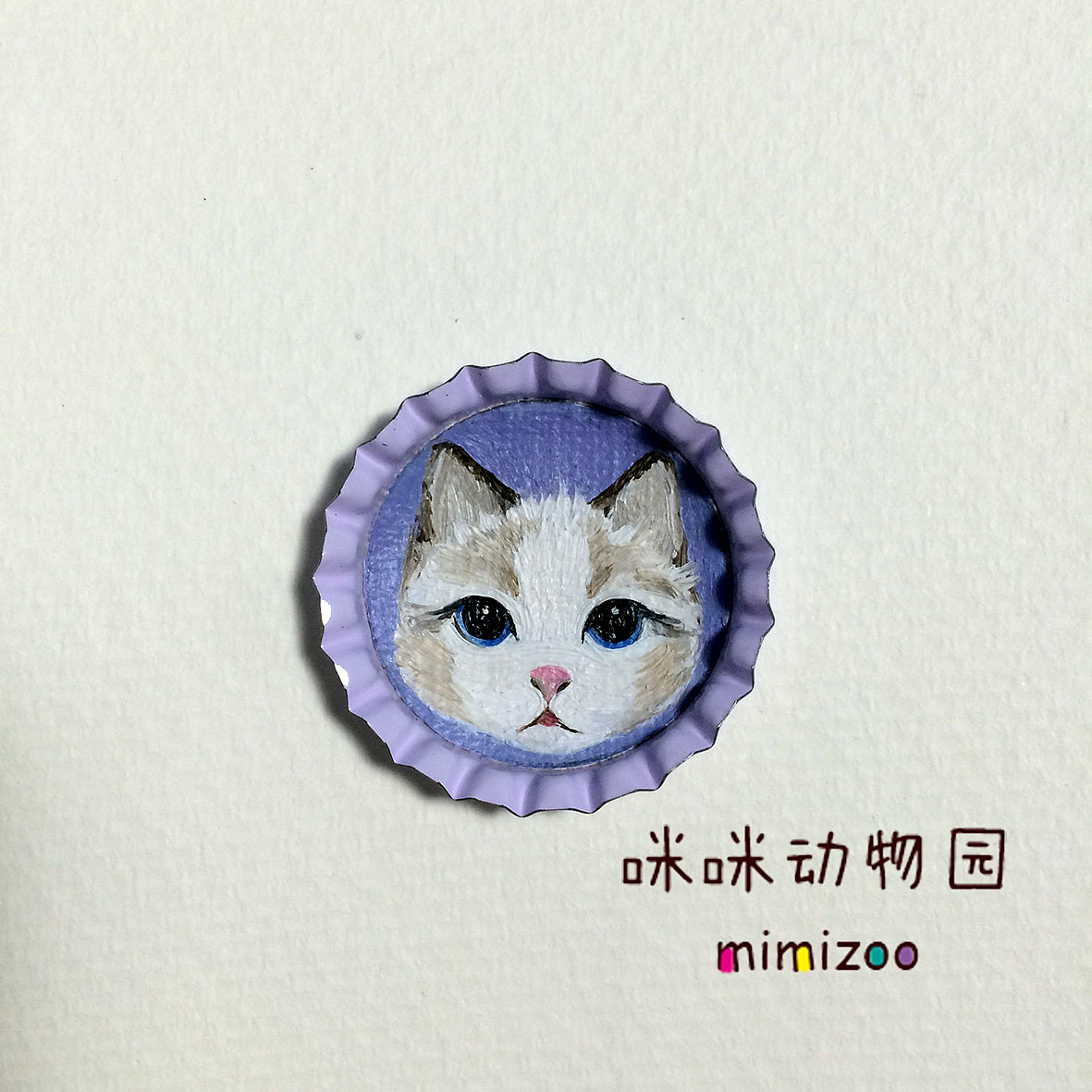 瓶盖中的迷你油画（图ZNDYyMTkxNTI=） - 首饰设计 - 站酷设计师upmimi原创素材 - 站酷ZCOOL