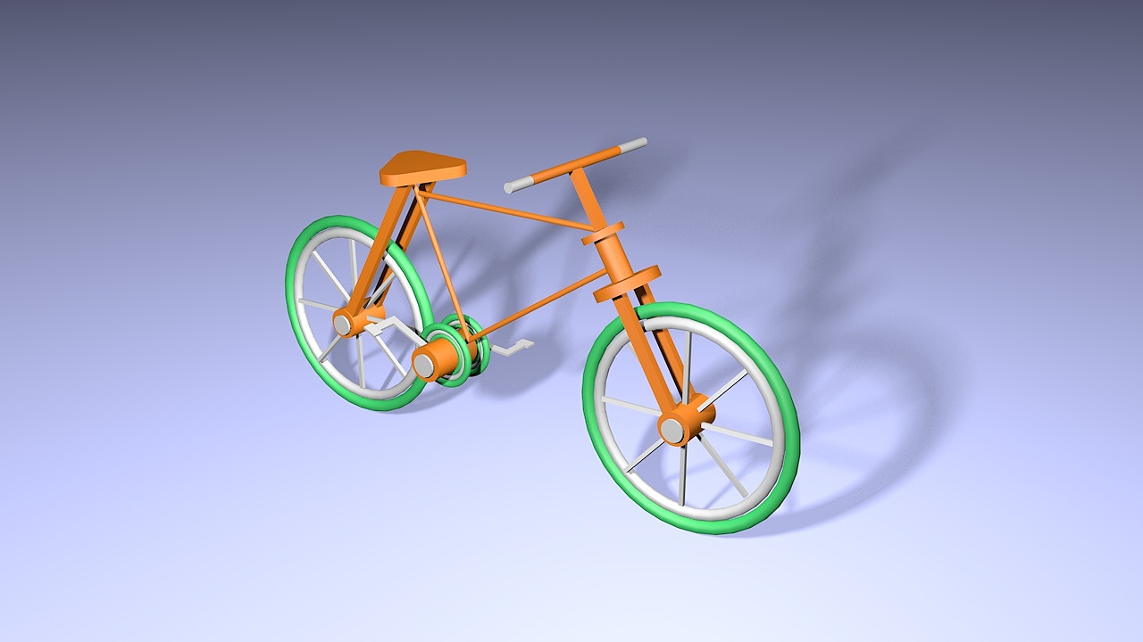 C4D 自行车