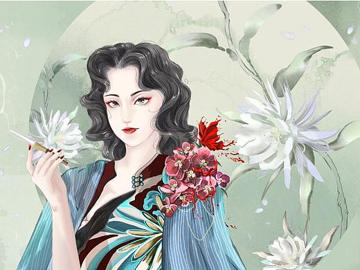 民国时期 秦淮景