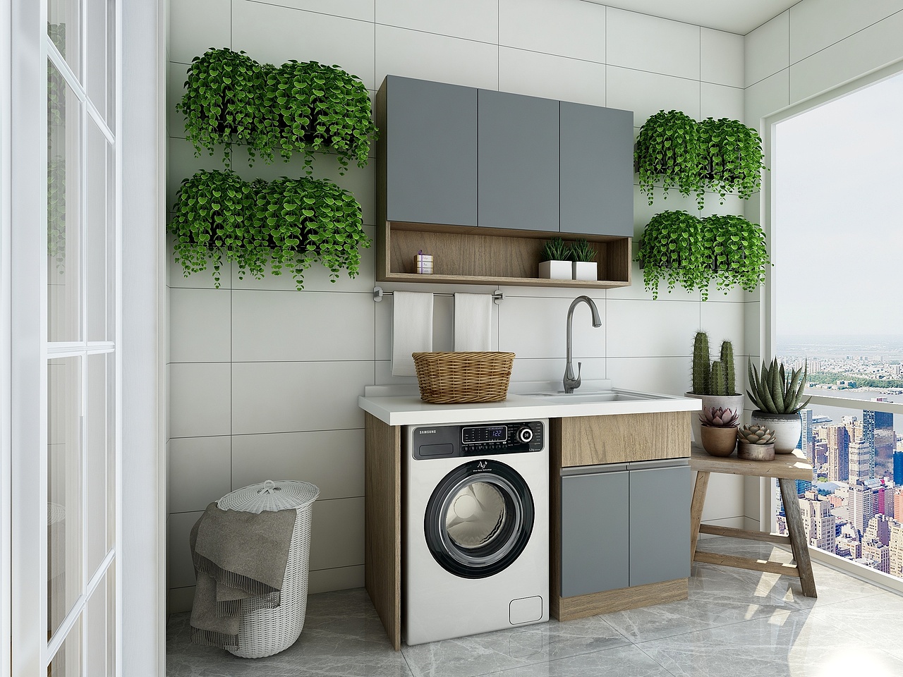 不锈钢洗衣柜-不锈钢家居全屋定制品牌斯沃德