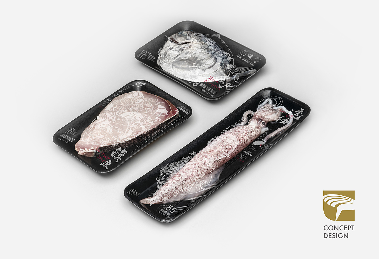 「直白水產」金点新秀年度最佳设计奖（图ZMTU5ODMwOTA4） - 包装 - 站酷设计师蔣雲霓原创素材 - 站酷ZCOOL